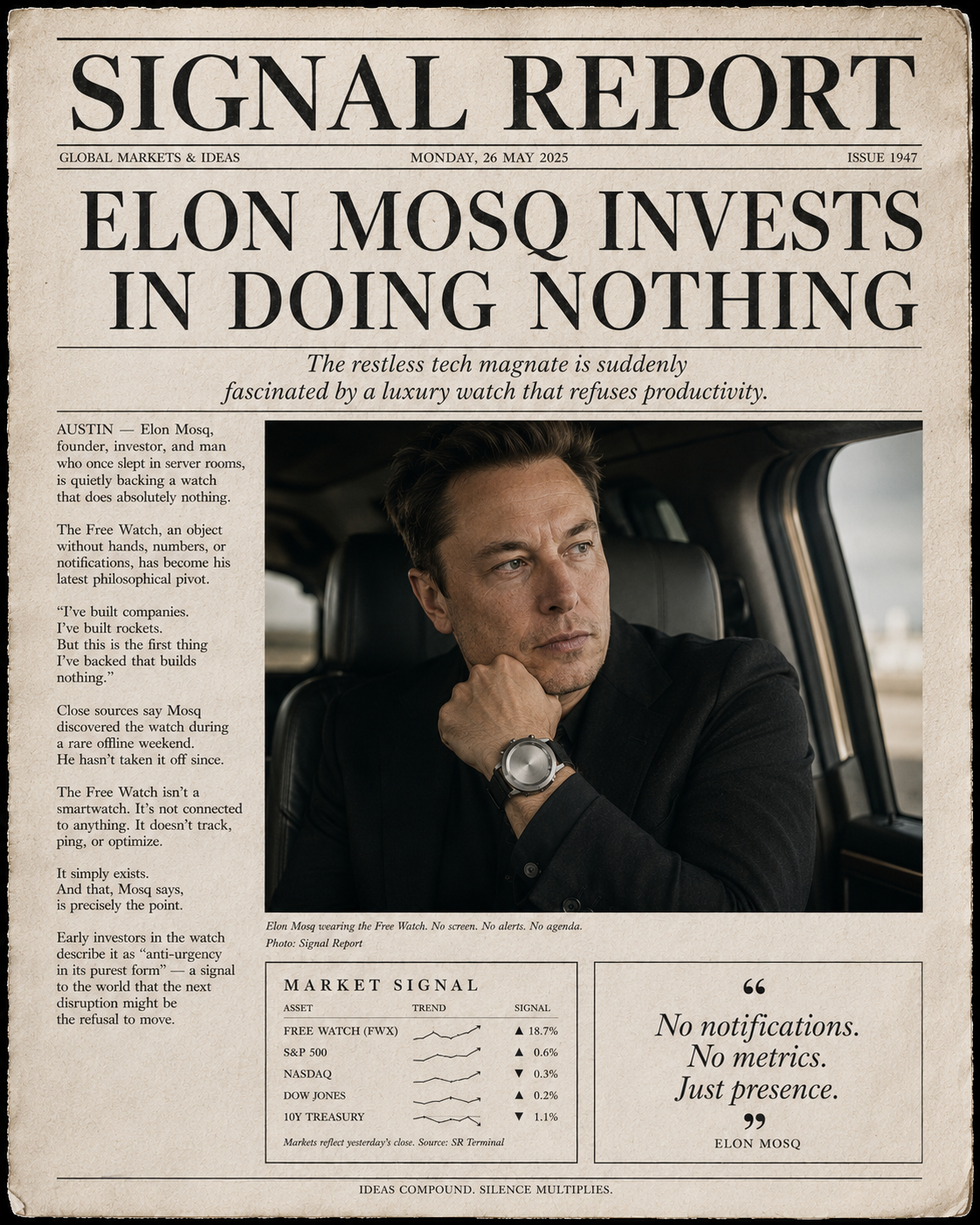 Elon Mosq Signal Report